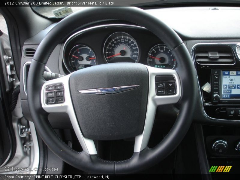 Bright Silver Metallic / Black 2012 Chrysler 200 Limited Sedan
