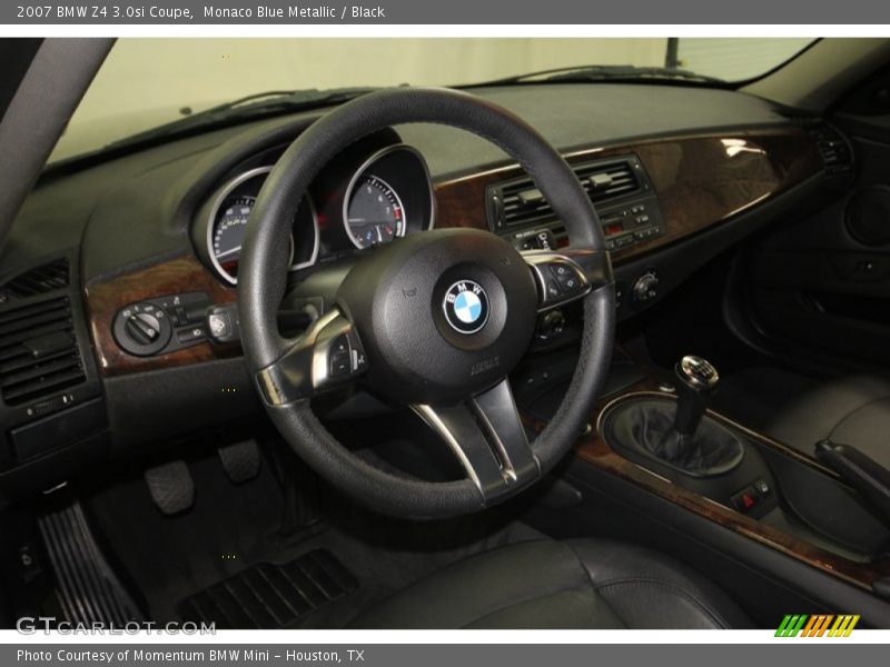 Monaco Blue Metallic / Black 2007 BMW Z4 3.0si Coupe