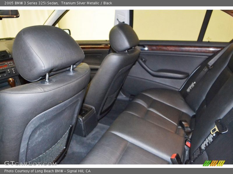 Titanium Silver Metallic / Black 2005 BMW 3 Series 325i Sedan