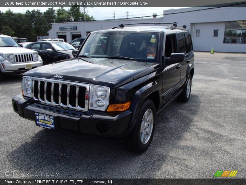 Brilliant Black Crystal Pearl / Dark Slate Gray 2008 Jeep Commander Sport 4x4
