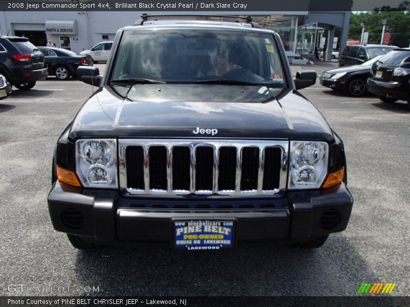 Brilliant Black Crystal Pearl / Dark Slate Gray 2008 Jeep Commander Sport 4x4