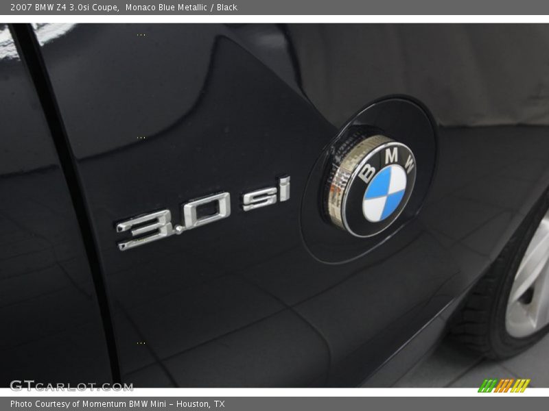 Monaco Blue Metallic / Black 2007 BMW Z4 3.0si Coupe