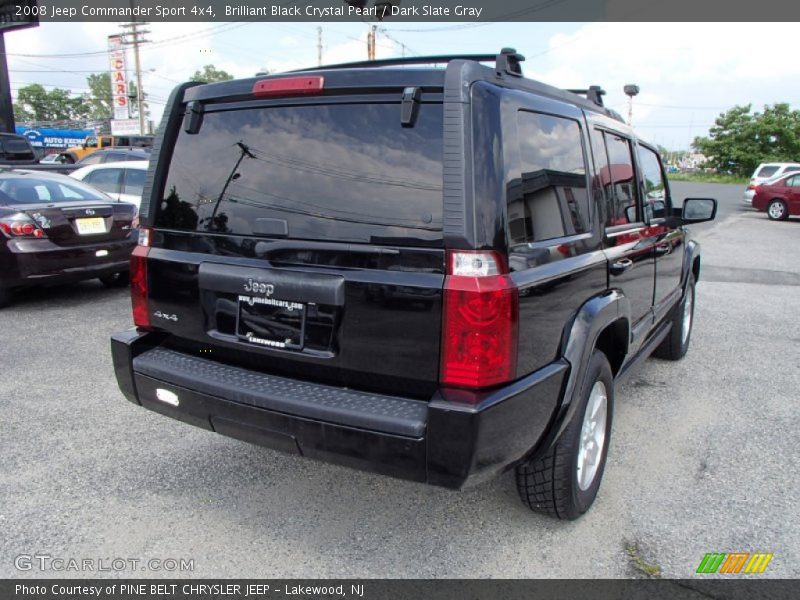Brilliant Black Crystal Pearl / Dark Slate Gray 2008 Jeep Commander Sport 4x4