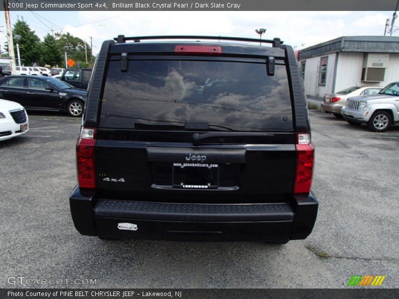 Brilliant Black Crystal Pearl / Dark Slate Gray 2008 Jeep Commander Sport 4x4