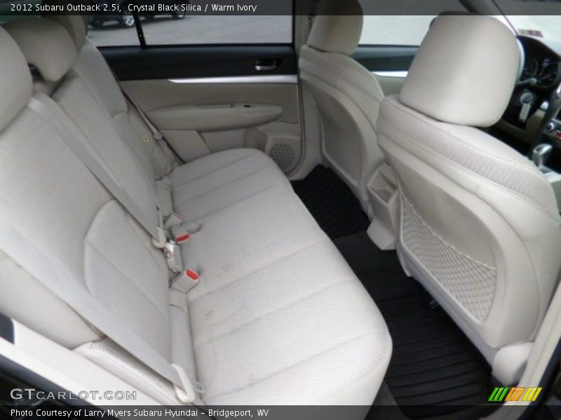 Rear Seat of 2012 Outback 2.5i