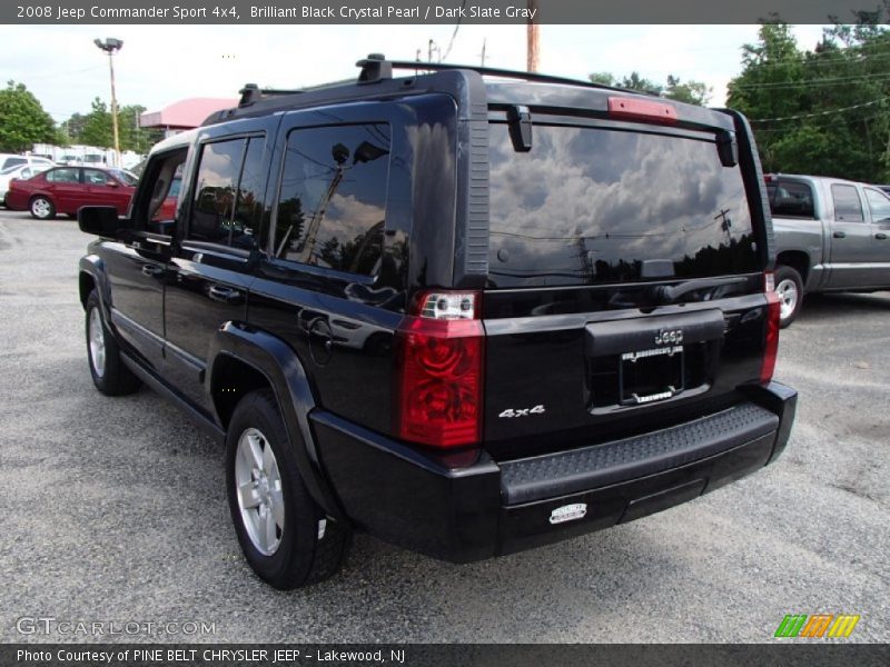 Brilliant Black Crystal Pearl / Dark Slate Gray 2008 Jeep Commander Sport 4x4