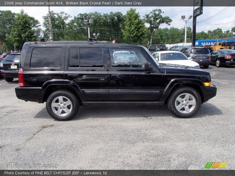 Brilliant Black Crystal Pearl / Dark Slate Gray 2008 Jeep Commander Sport 4x4