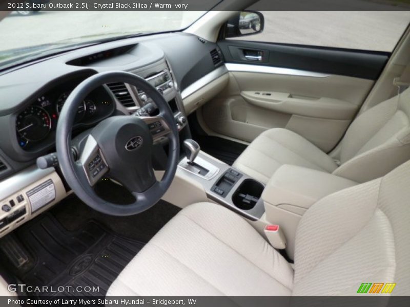 Warm Ivory Interior - 2012 Outback 2.5i 