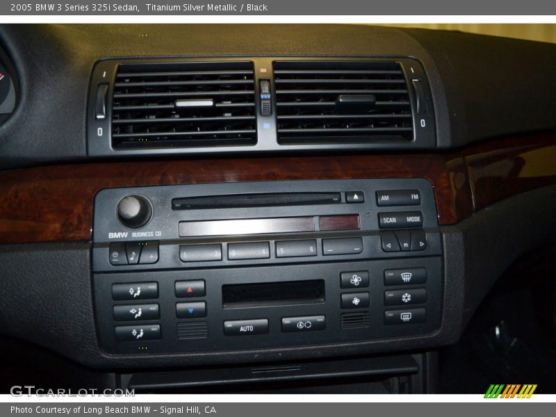 Titanium Silver Metallic / Black 2005 BMW 3 Series 325i Sedan