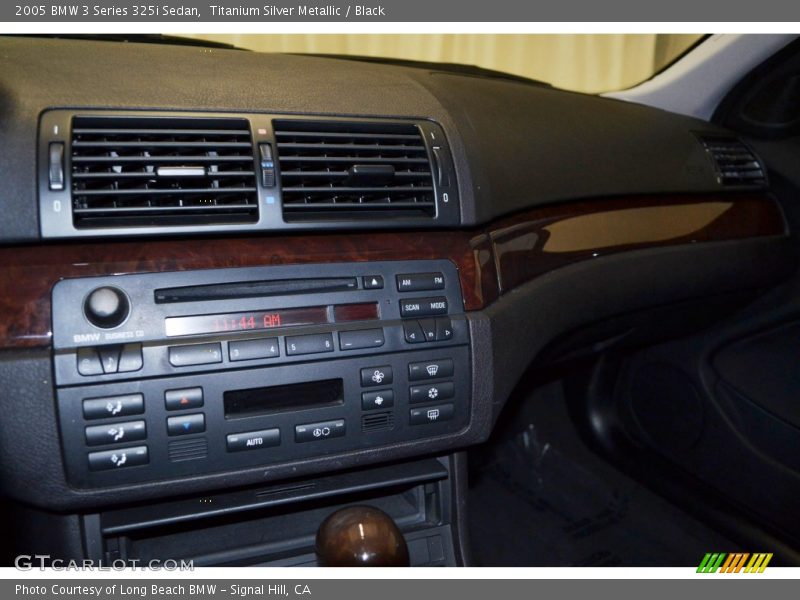 Titanium Silver Metallic / Black 2005 BMW 3 Series 325i Sedan