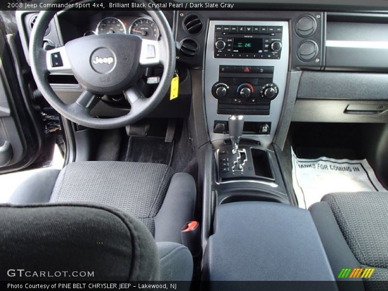 Brilliant Black Crystal Pearl / Dark Slate Gray 2008 Jeep Commander Sport 4x4