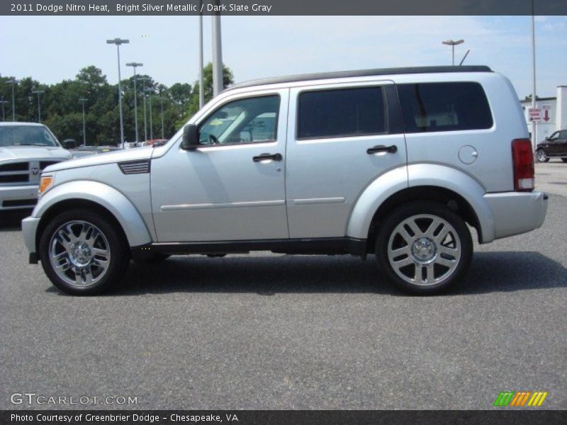 Bright Silver Metallic / Dark Slate Gray 2011 Dodge Nitro Heat