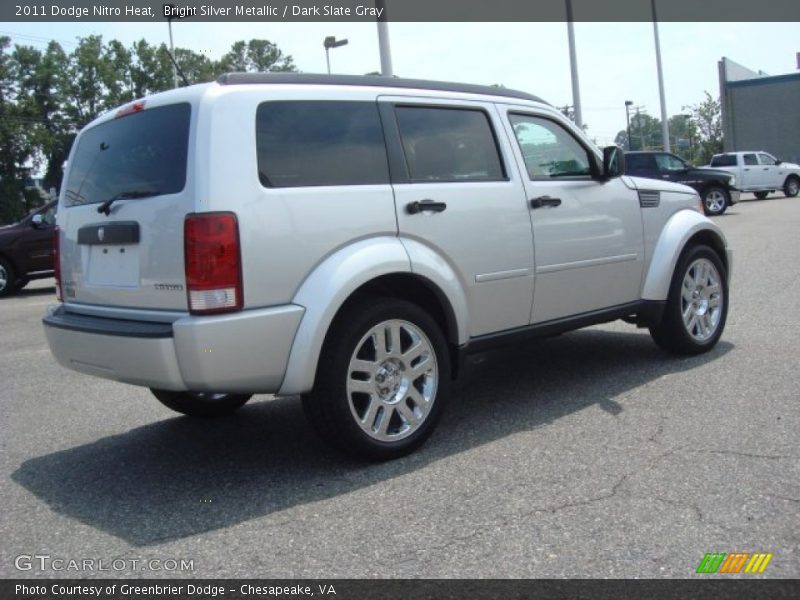 Bright Silver Metallic / Dark Slate Gray 2011 Dodge Nitro Heat