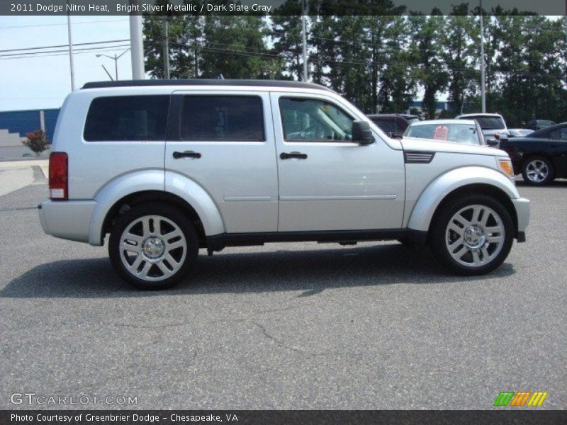 Bright Silver Metallic / Dark Slate Gray 2011 Dodge Nitro Heat