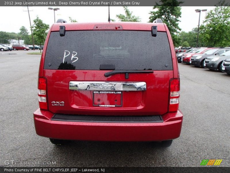 Deep Cherry Red Crystal Pearl / Dark Slate Gray 2012 Jeep Liberty Limited 4x4