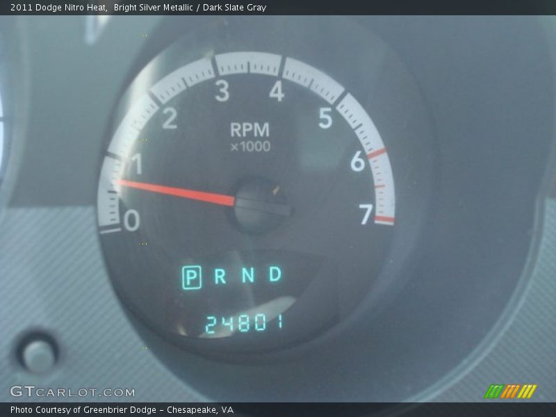 Bright Silver Metallic / Dark Slate Gray 2011 Dodge Nitro Heat