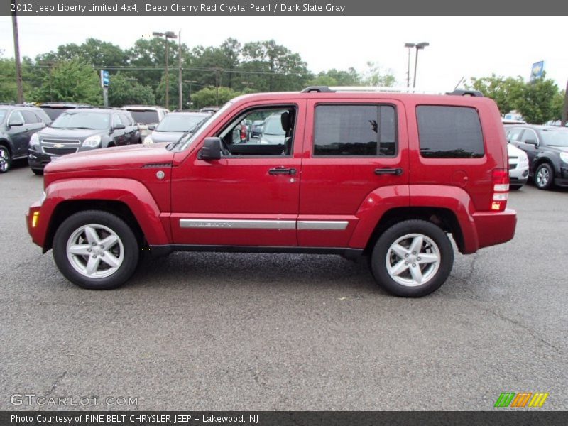 Deep Cherry Red Crystal Pearl / Dark Slate Gray 2012 Jeep Liberty Limited 4x4