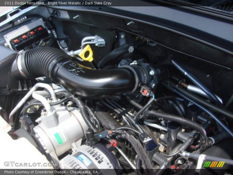 Bright Silver Metallic / Dark Slate Gray 2011 Dodge Nitro Heat
