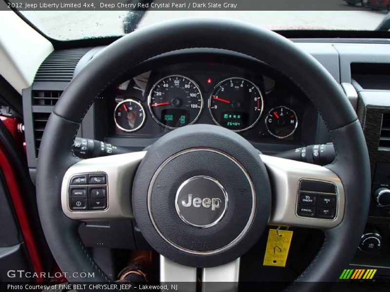 Deep Cherry Red Crystal Pearl / Dark Slate Gray 2012 Jeep Liberty Limited 4x4