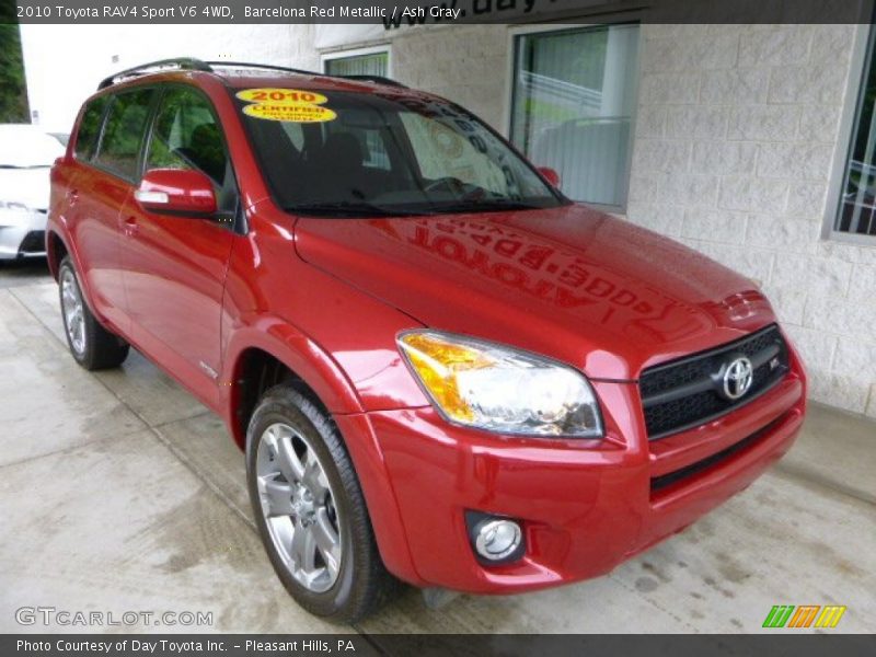 Barcelona Red Metallic / Ash Gray 2010 Toyota RAV4 Sport V6 4WD