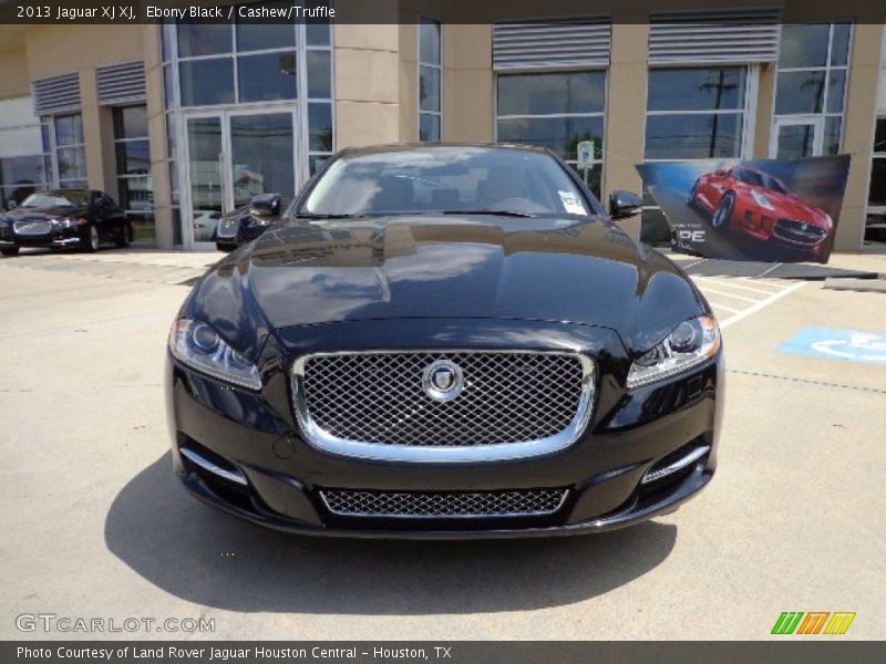 Ebony Black / Cashew/Truffle 2013 Jaguar XJ XJ