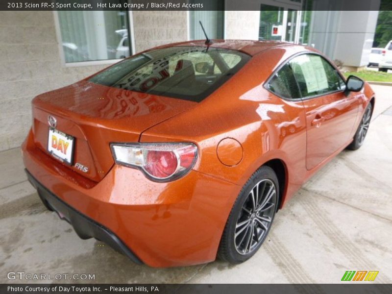 Hot Lava Orange / Black/Red Accents 2013 Scion FR-S Sport Coupe