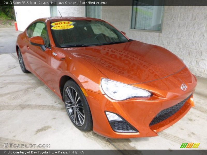 Hot Lava Orange / Black/Red Accents 2013 Scion FR-S Sport Coupe
