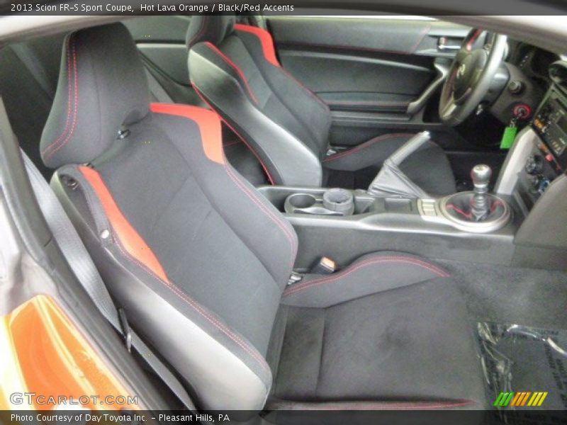 Hot Lava Orange / Black/Red Accents 2013 Scion FR-S Sport Coupe
