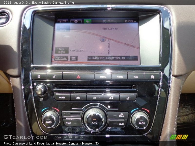 Ebony Black / Cashew/Truffle 2013 Jaguar XJ XJ