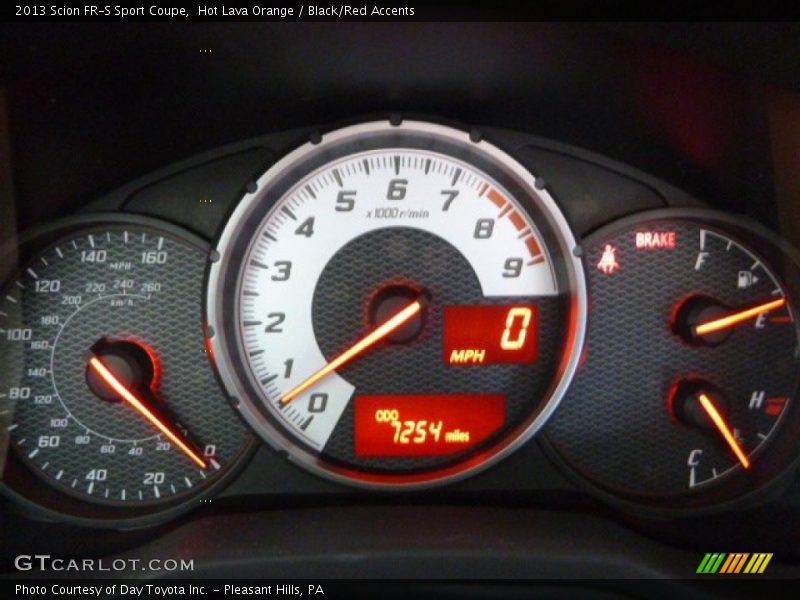 Hot Lava Orange / Black/Red Accents 2013 Scion FR-S Sport Coupe