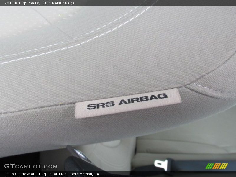 Satin Metal / Beige 2011 Kia Optima LX