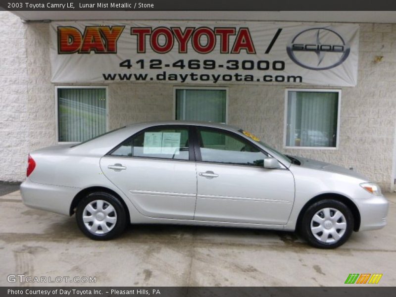 Lunar Mist Metallic / Stone 2003 Toyota Camry LE