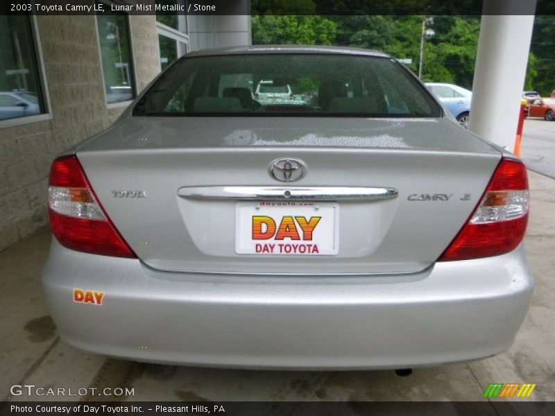 Lunar Mist Metallic / Stone 2003 Toyota Camry LE