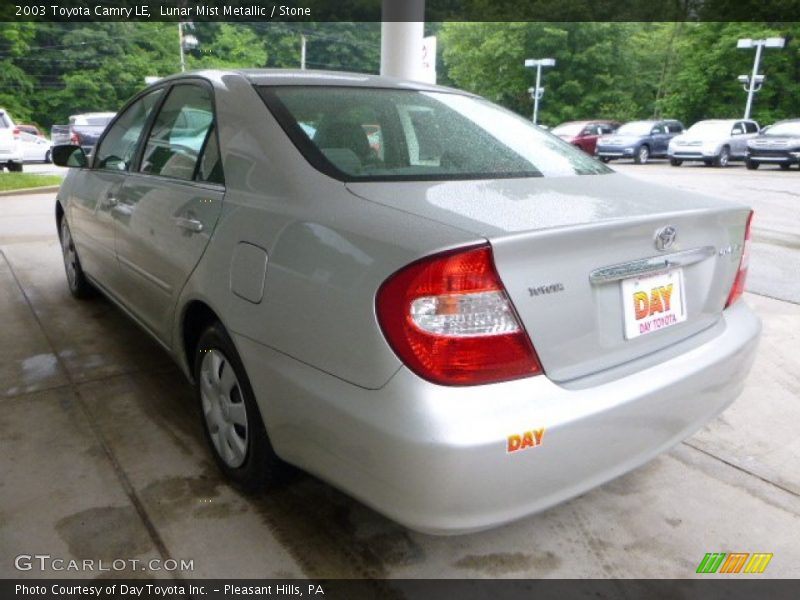 Lunar Mist Metallic / Stone 2003 Toyota Camry LE