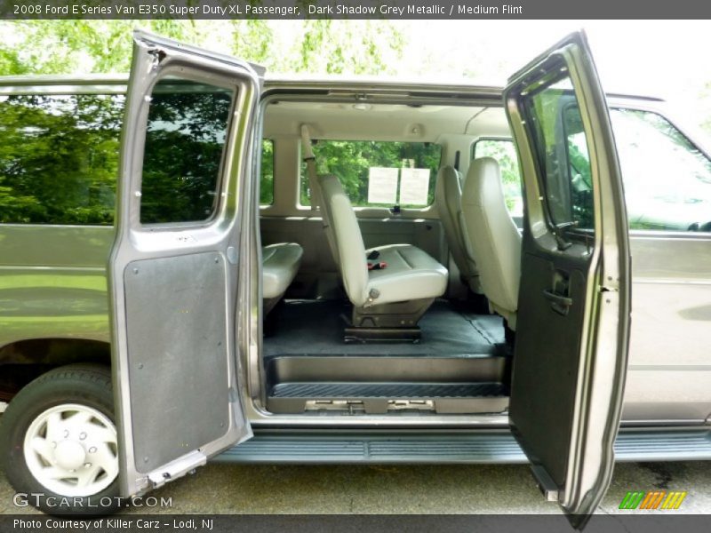 Dark Shadow Grey Metallic / Medium Flint 2008 Ford E Series Van E350 Super Duty XL Passenger