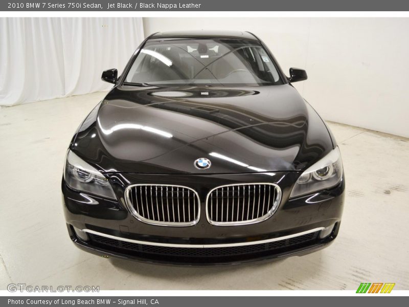 Jet Black / Black Nappa Leather 2010 BMW 7 Series 750i Sedan