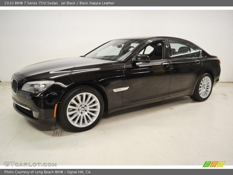 Jet Black / Black Nappa Leather 2010 BMW 7 Series 750i Sedan