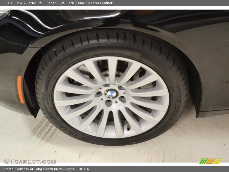 Jet Black / Black Nappa Leather 2010 BMW 7 Series 750i Sedan