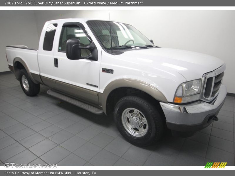 Oxford White / Medium Parchment 2002 Ford F250 Super Duty Lariat SuperCab