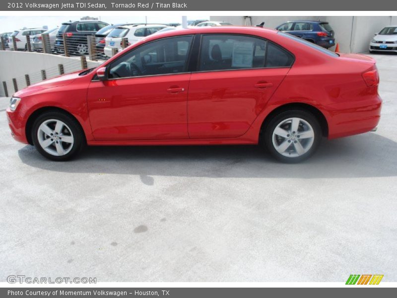 Tornado Red / Titan Black 2012 Volkswagen Jetta TDI Sedan