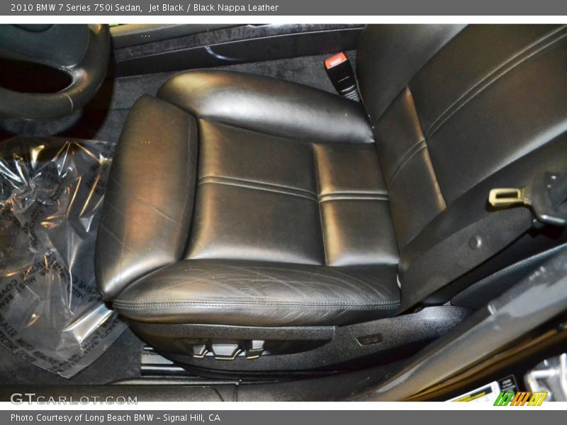 Jet Black / Black Nappa Leather 2010 BMW 7 Series 750i Sedan