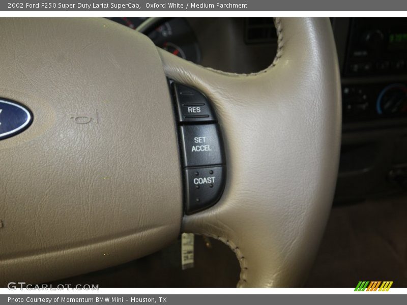 Oxford White / Medium Parchment 2002 Ford F250 Super Duty Lariat SuperCab