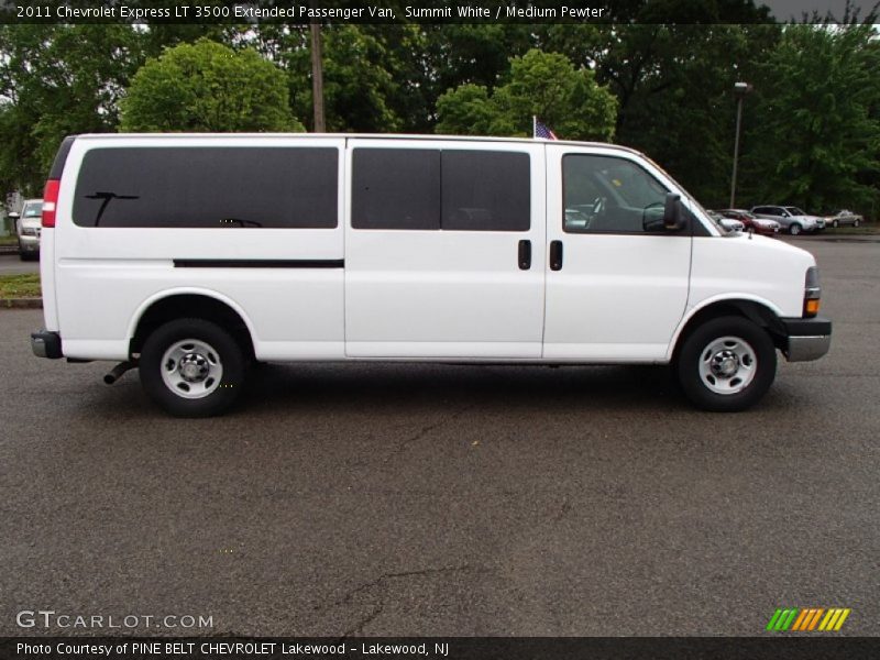 Summit White / Medium Pewter 2011 Chevrolet Express LT 3500 Extended Passenger Van