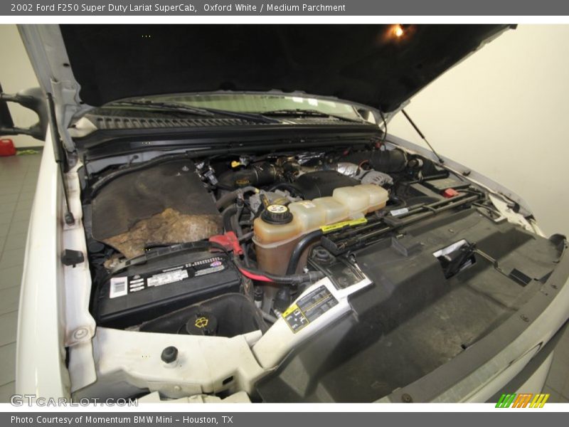 Oxford White / Medium Parchment 2002 Ford F250 Super Duty Lariat SuperCab