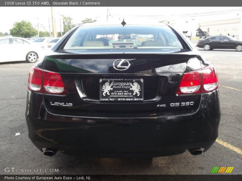 Obsidian Black / Cashmere 2008 Lexus GS 350 AWD