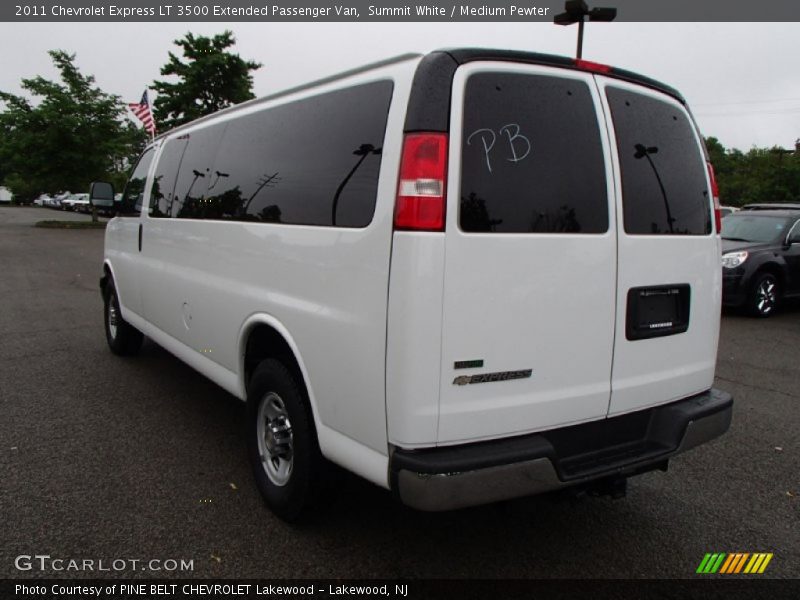 Summit White / Medium Pewter 2011 Chevrolet Express LT 3500 Extended Passenger Van