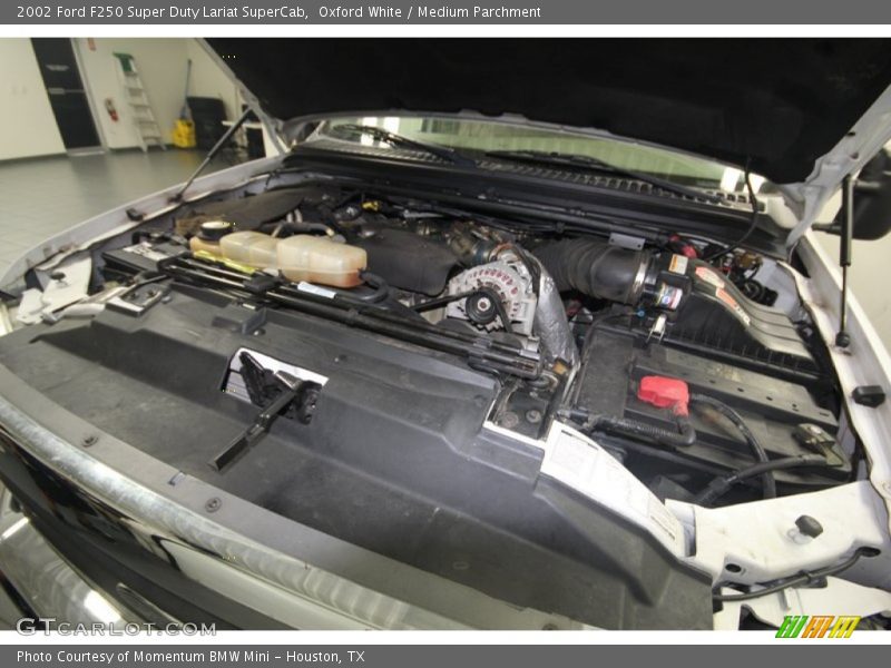 Oxford White / Medium Parchment 2002 Ford F250 Super Duty Lariat SuperCab