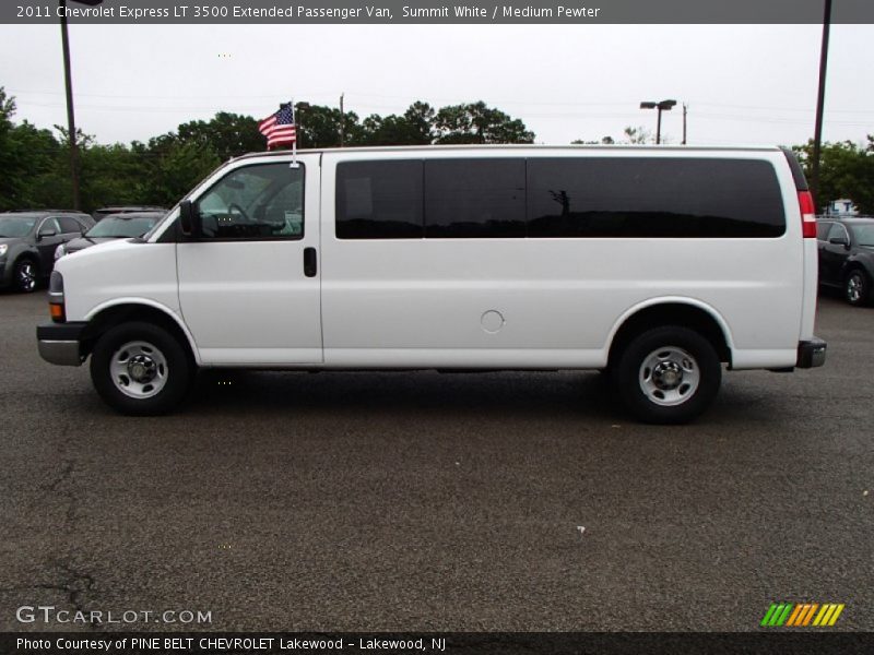 Summit White / Medium Pewter 2011 Chevrolet Express LT 3500 Extended Passenger Van