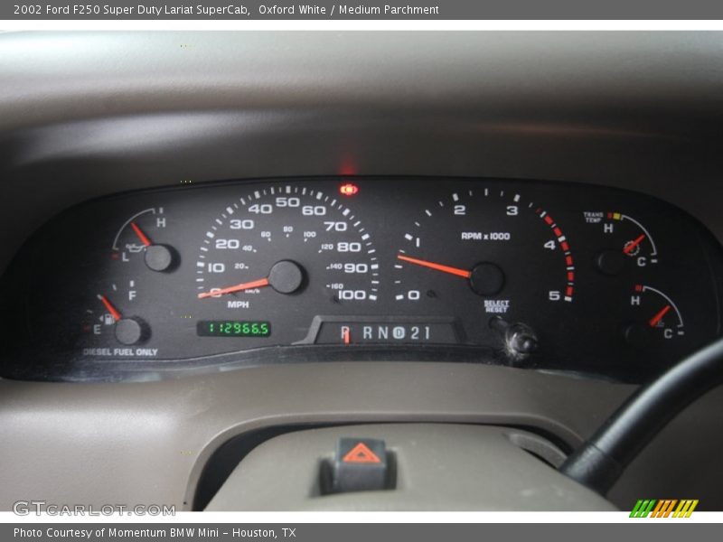  2002 F250 Super Duty Lariat SuperCab Lariat SuperCab Gauges