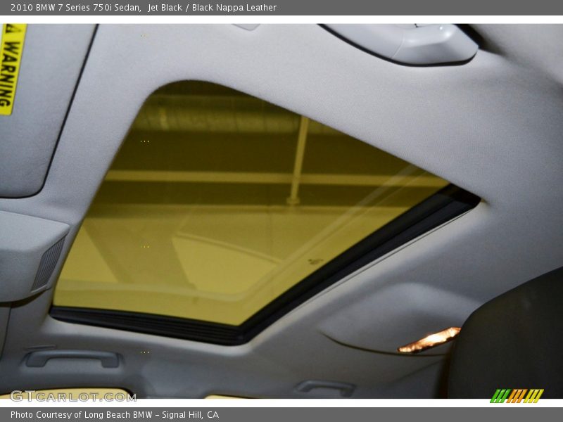 Jet Black / Black Nappa Leather 2010 BMW 7 Series 750i Sedan